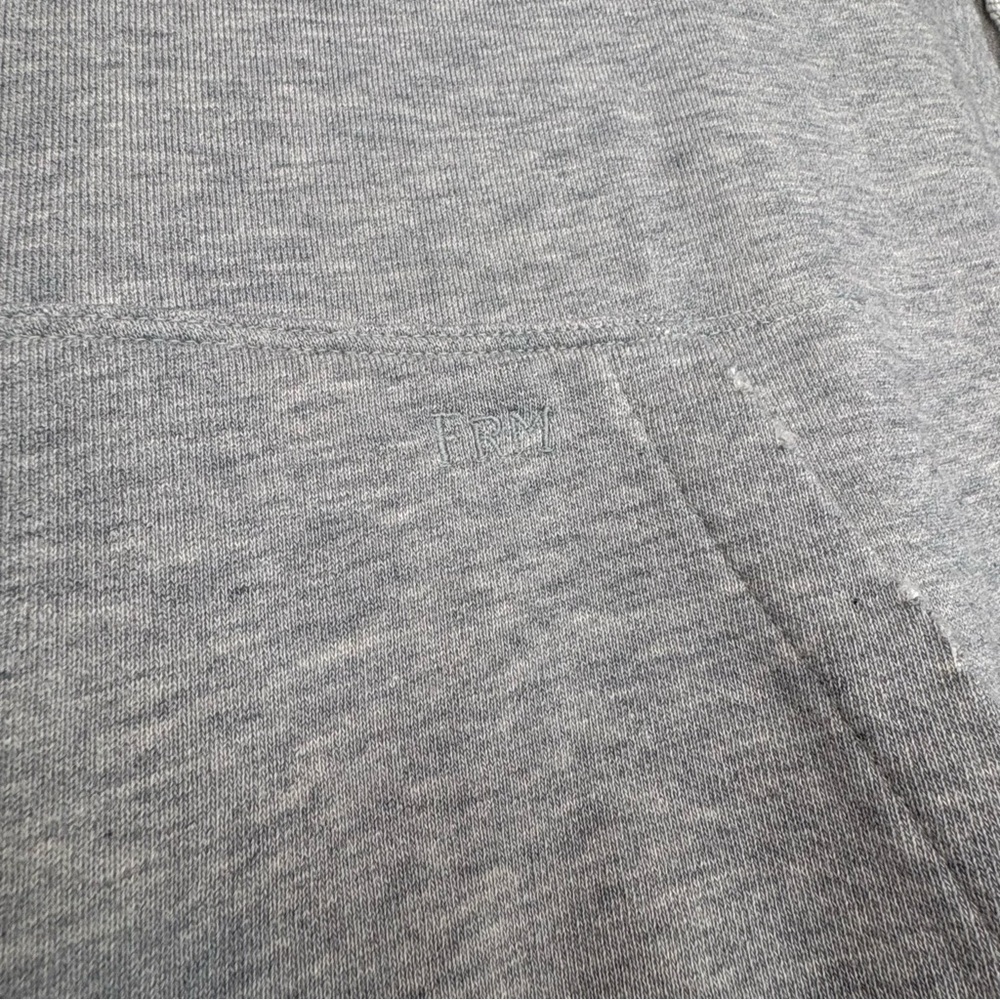 New Frame Denim Short Sleeve Hoodie and Wide Leg Sweatpants Set XS/S Sweatshirt - Picture 3 of 12